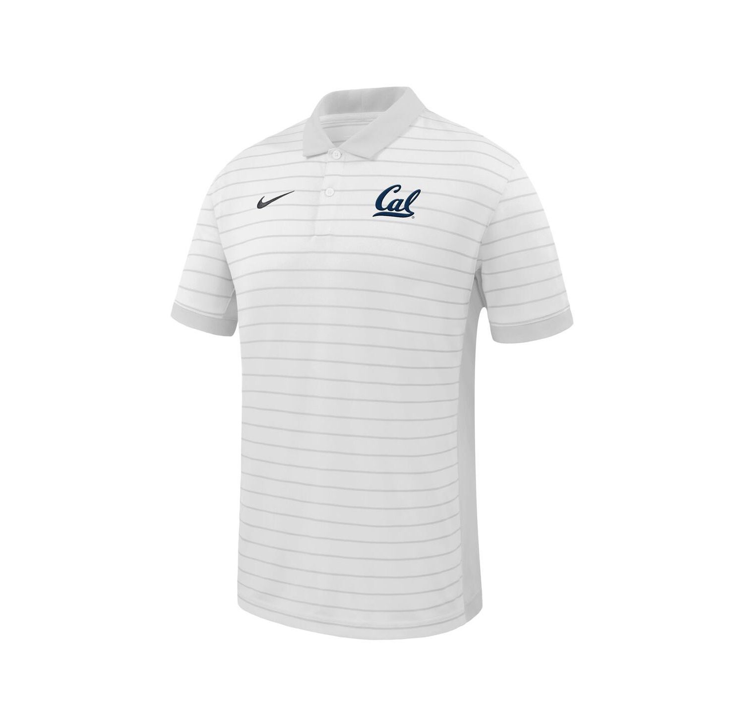 Men's White Cal Bears 2025 Early Season Coaches Sideline Victory Stripe Performance Polo Shirt