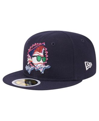 New Era - Big Boys and Girls Navy Major League Neon 59FIFTY Fitted Hat