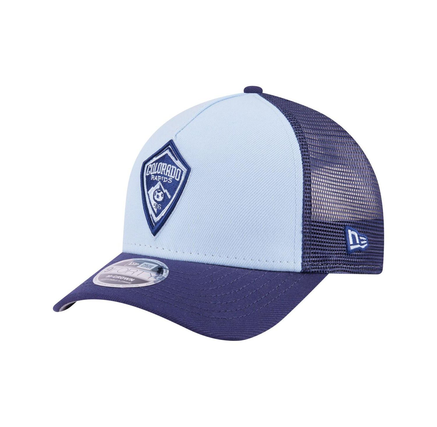 Men's Light Blue Colorado Rapids Color Pack 9FORTY A-Frame Adjustable Trucker Hat