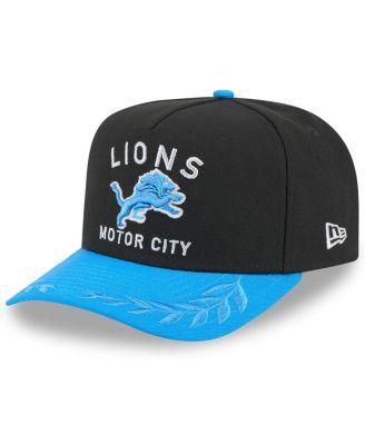 New Era - Big Boys and Girls Black/Blue Detroit Lions 2025 NFL Draft A-Frame 9FIFTY Snapback Hat