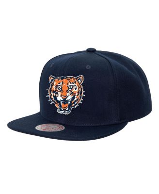 Mitchell & Ness - Men's Navy Detroit Tigers Cooperstown Collection Basic Flip Snapback Hat
