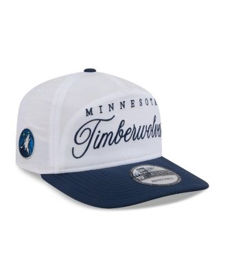 Men's White/Navy Minnesota Timberwolves 2025 NBA Draft On-Stage Nylon 19TWENTY Adjustable Hat