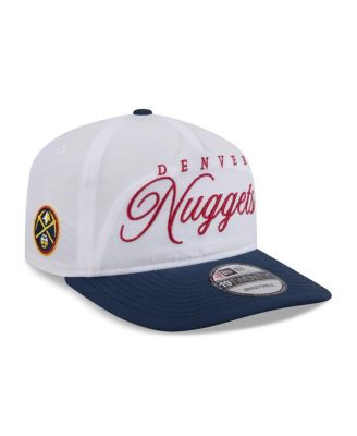 Men's White/Navy Denver Nuggets 2025 NBA Draft On-Stage Nylon 19TWENTY Adjustable Hat