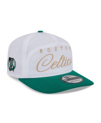 Men's White/Kelly Green Boston Celtics 2025 NBA Draft On-Stage Nylon 19TWENTY Adjustable Hat