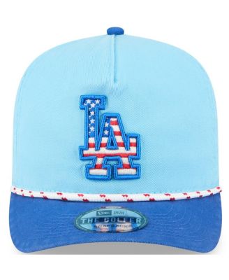 Men's Light Blue/Royal Los Angeles Dodgers 2025 Fourth of July Golfer Snapback Hat