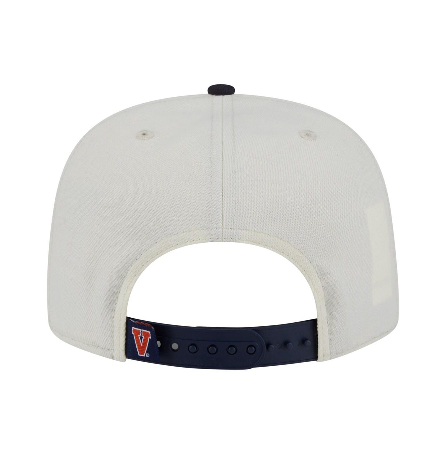 Мужская кепка New Era White Virginia Cavaliers Collegiate 9FIFTY A-Frame Snapback Hat — фото 4