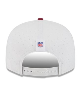 Men's White/Burgundy Washington Commanders 2025 NFL Training Camp Split Panel 9FIFTY Snapback Hat