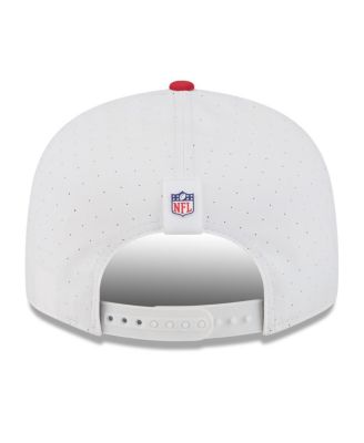 Men's White/Red Tampa Bay Buccaneers 2025 NFL Training Camp Split Panel 9FIFTY Snapback Hat