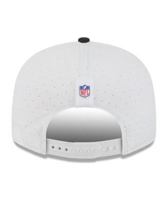 Men's White/Black Pittsburgh Steelers 2025 NFL Training Camp Split Panel 9FIFTY Snapback Hat