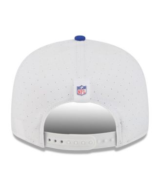 Men's White/Royal Buffalo Bills 2025 NFL Training Camp Split Panel 9FIFTY Snapback Hat