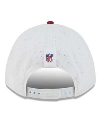 Men's White/Burgundy Washington Commanders 2025 NFL Training Camp A-Frame 9FORTY Adjustable Hat