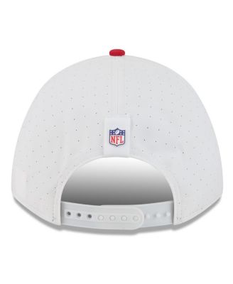 Men's White/Red Tampa Bay Buccaneers 2025 NFL Training Camp A-Frame 9FORTY Adjustable Hat