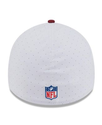 Men's White/Burgundy Washington Commanders 2025 NFL Training Camp 39THIRTY Flex Hat