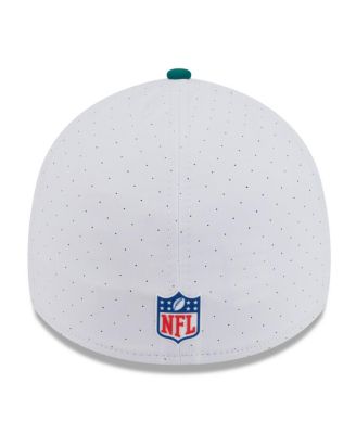 Men's White/Green New York Jets 2025 NFL Training Camp 39THIRTY Flex Hat