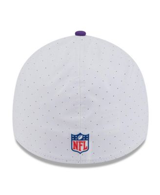 Men's White/Purple Minnesota Vikings 2025 NFL Training Camp 39THIRTY Flex Hat