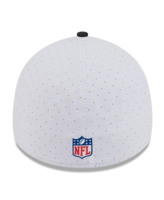 Men's White/Black Cincinnati Bengals 2025 NFL Training Camp 39THIRTY Flex Hat