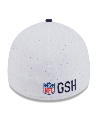 Men's White/Navy Chicago Bears 2025 NFL Training Camp 39THIRTY Flex Hat