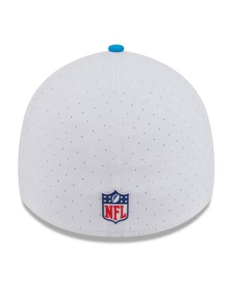 Men's White/Blue Carolina Panthers 2025 NFL Training Camp 39THIRTY Flex Hat