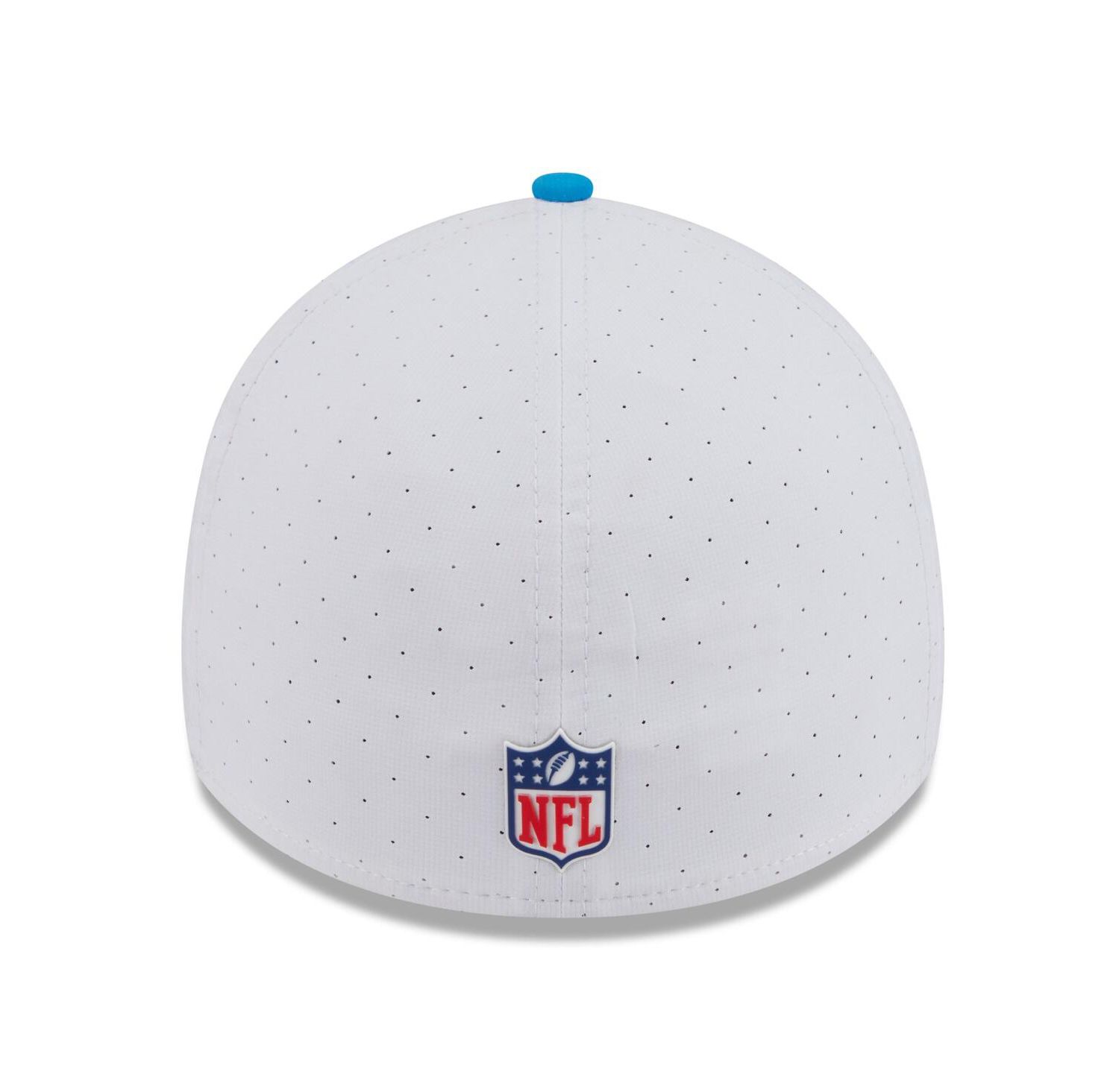 Men's White/Blue Carolina Panthers 2025 NFL Training Camp 39THIRTY Flex Hat