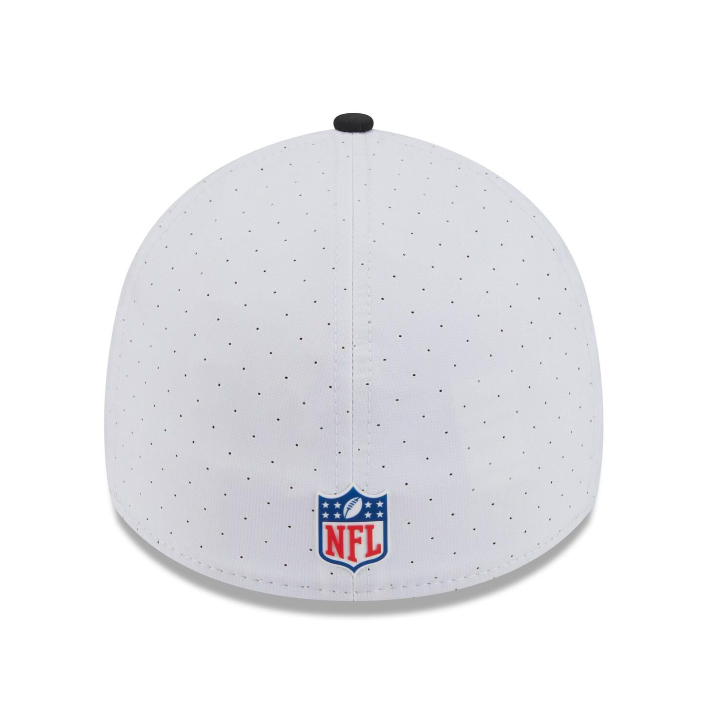 Мужская кепка New Era White/Black Atlanta Falcons 2025 NFL Training Camp 39THIRTY Flex Hat — фото 4