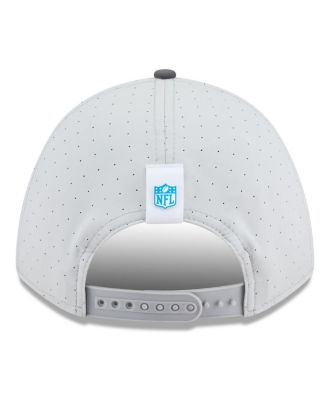 Men's Gray/Graphite Detroit Lions 2025 NFL Training Camp A-Frame 9FORTY Adjustable Hat