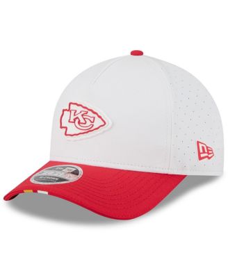 New Era - Big Boys and Girls White/Red Kansas City Chiefs 2025 NFL Training Camp A-Frame 9FORTY Adjustable Hat