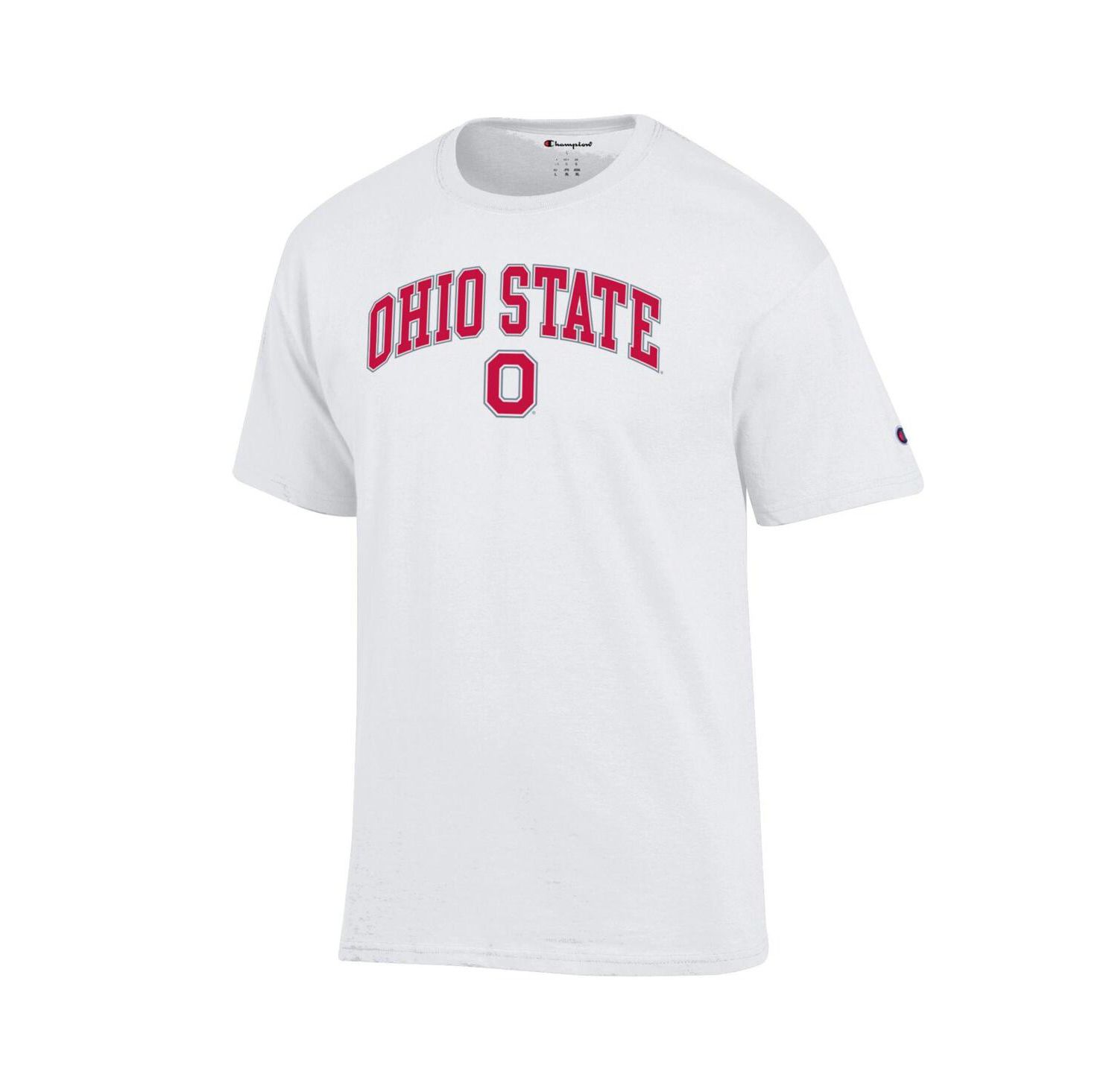 Men's Scarlet Ohio State Buckeyes Arch Over Logo T-Shirt