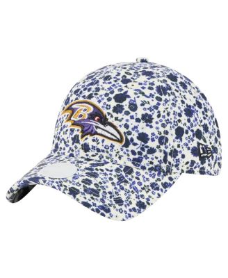 New Era - Women's Cream Baltimore Ravens Ditzy 9TWENTY Adjustable Hat