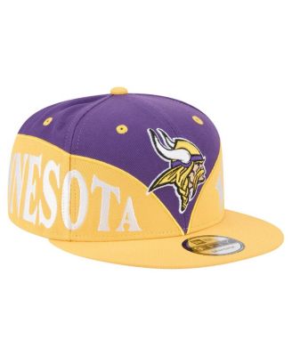 New Era - Men's Purple/Gold Minnesota Vikings Split 9FIFTY Snapback Hat