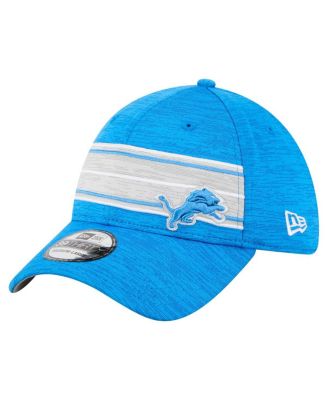 New Era - Men's Blue Detroit Lions Stripes 39THIRTY Flex Hat
