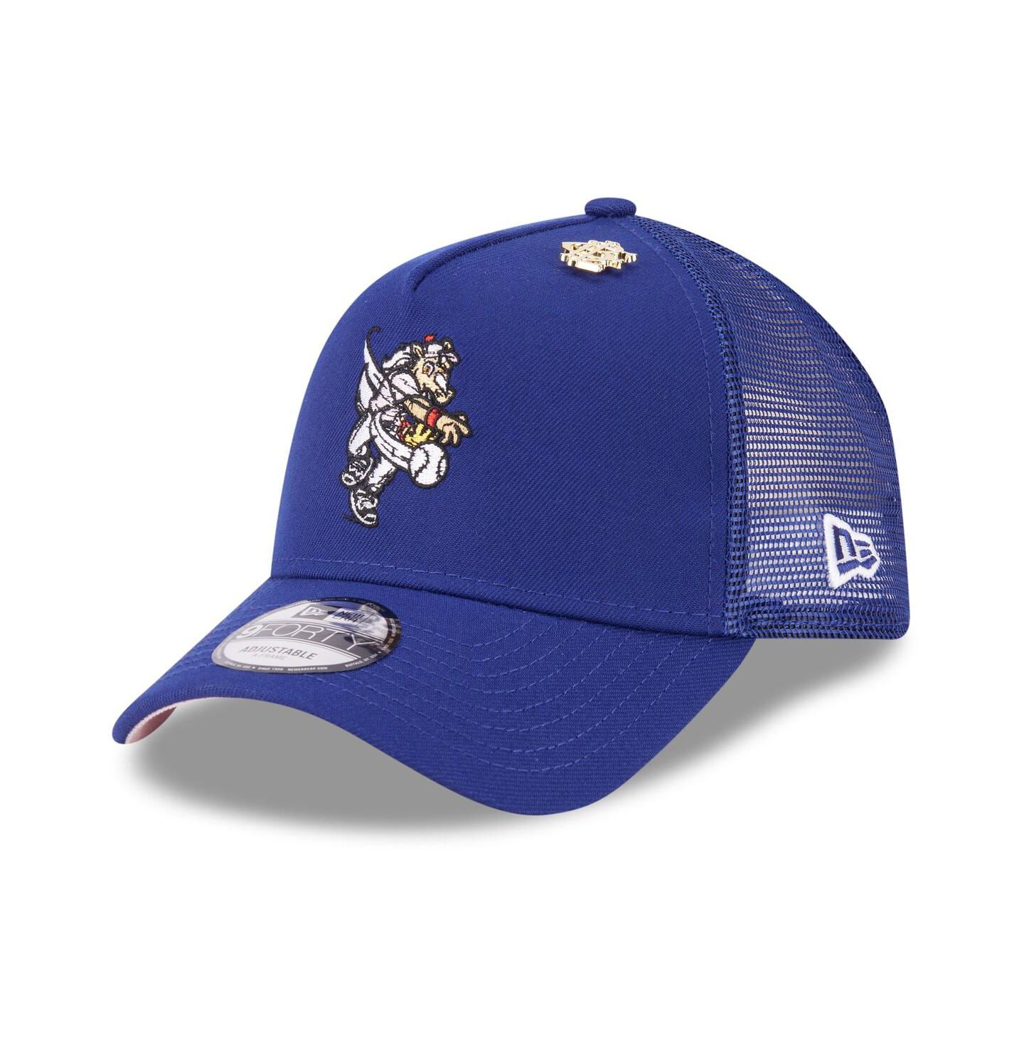Мужская кепка New Era Royal Texas Rangers 2025 Big League Chew A-Frame 9FORTY Adjustable Trucker Hat — фото 1