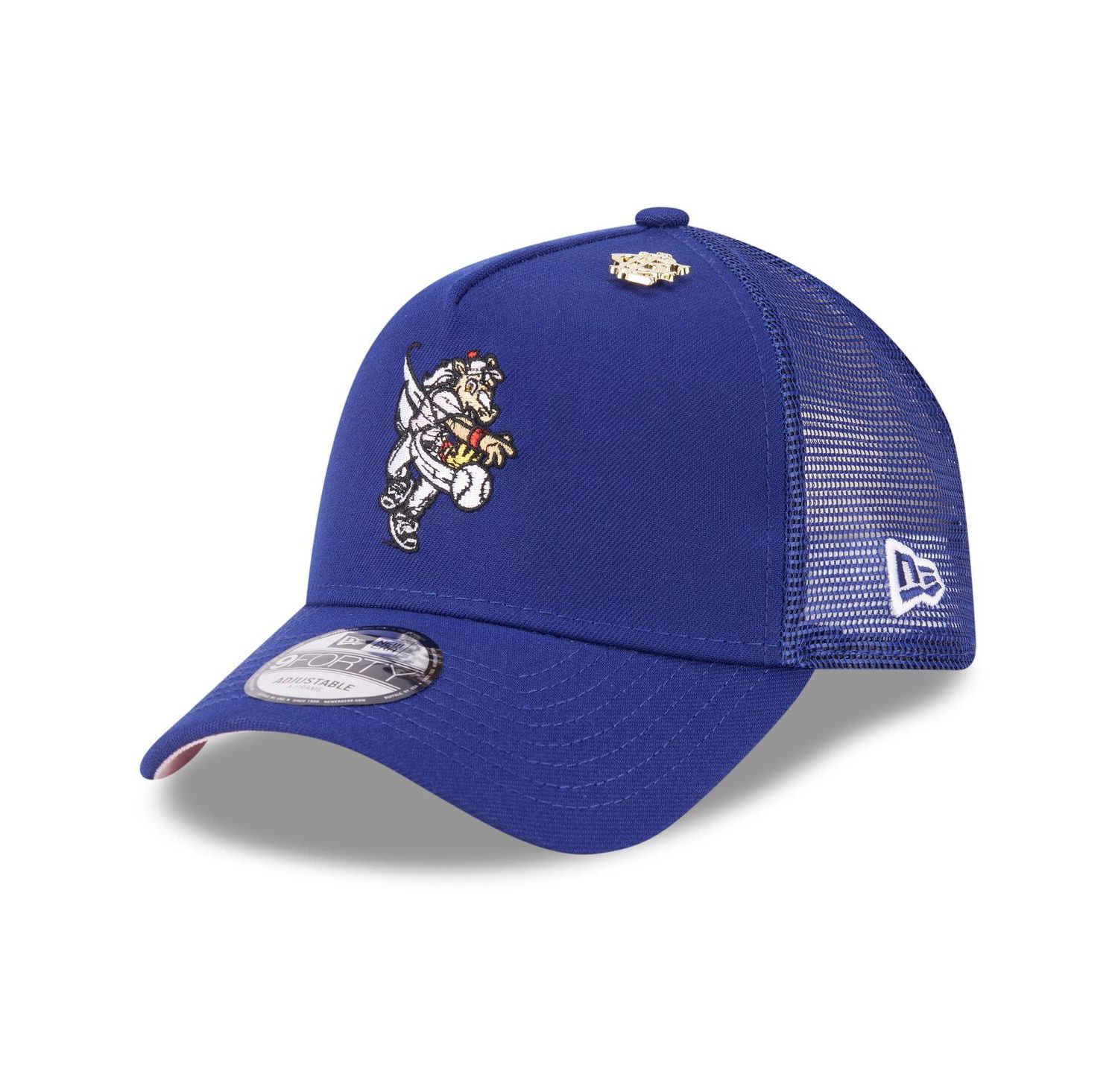 Men's Royal Texas Rangers 2025 Big League Chew A-Frame 9FORTY Adjustable Trucker Hat
