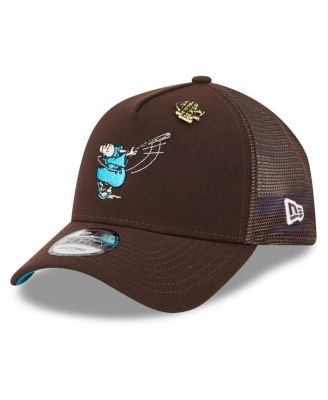 New Era - Men's Brown San Diego Padres 2025 Big League Chew A-Frame 9FORTY Adjustable Trucker Hat