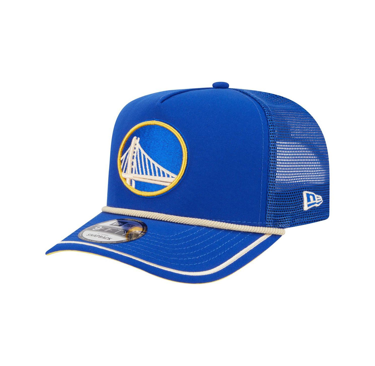 Men's Royal Golden State Warriors Vintage Team Rope A-Frame 9FIFTY Snapback Hat