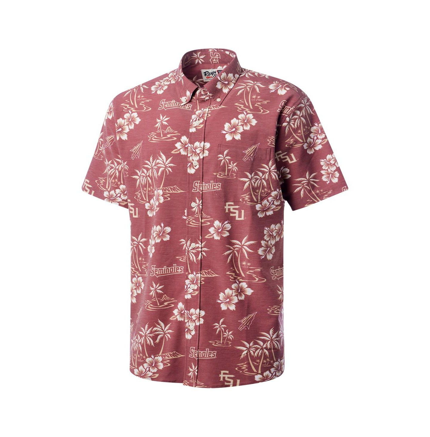 Мужская рубашка Reyn Spooner Garnet Florida State Seminoles Classic Button-Up — фото 2