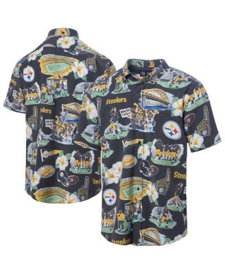 Reyn Spooner - Men's Black Pittsburgh Steelers Scenic Button-Down Shirt