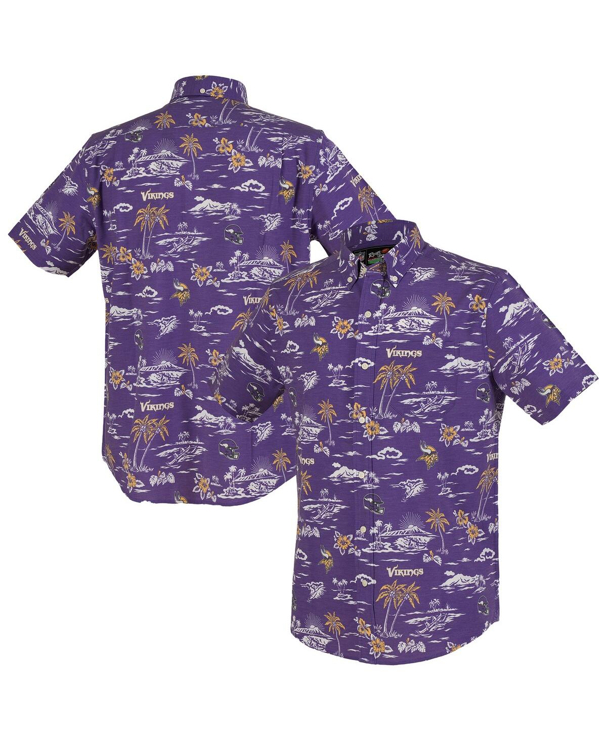 Men's Purple Minnesota Vikings Kekai Performance Button-Down Shirt - Purple