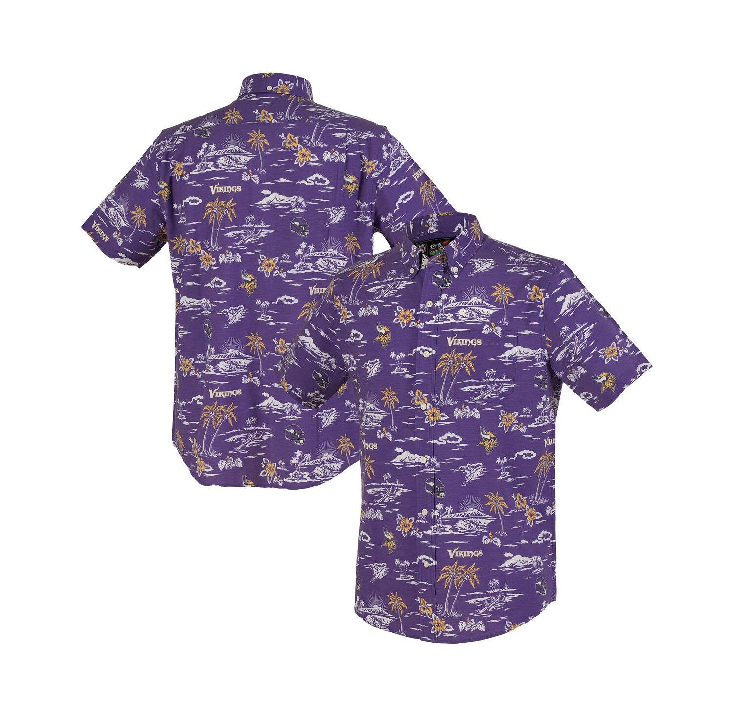 Men's Purple Minnesota Vikings Kekai Performance Button-Down Shirt