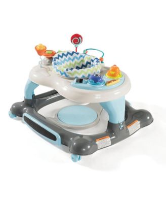 Toddler 3-in-1 Activity Walker and Rocker with Jumping Board - Blue