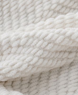 Herringbone Chenille Knit Throw, 50" x 60"