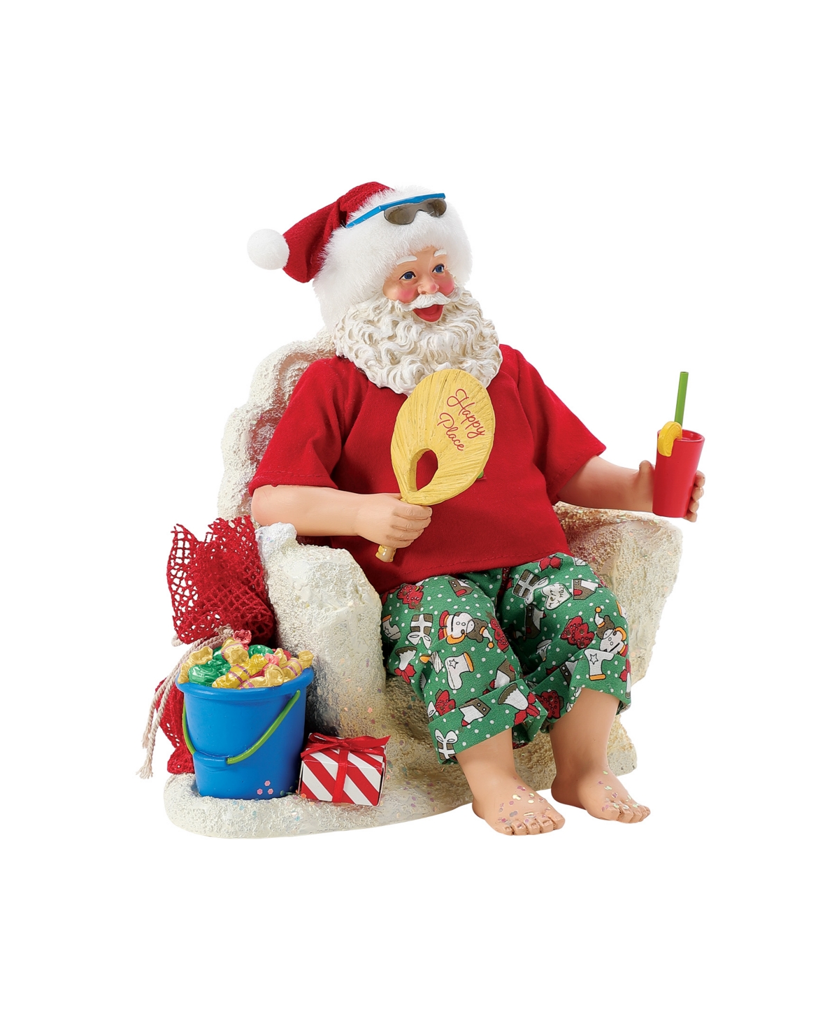 Department Five Possible Dream Santa Happy Place Figurine In Red