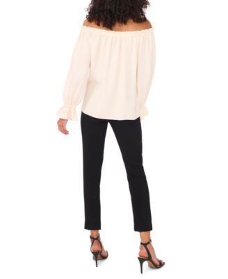 Women's Scuba Crepe Off-The-Shoulder Top