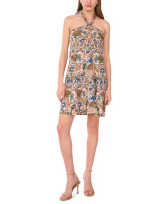MSK - Women's Sleeveless Halter A-Line Dress