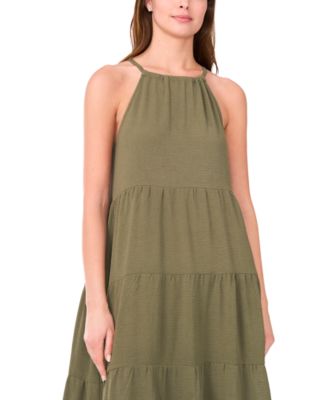 Women's Sleeveless Gauze Midi Dress