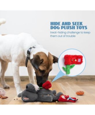 6 in 1 Little Red Riding Hood Plush Dog Toys, Fairy tale Puzzle Dog Toy