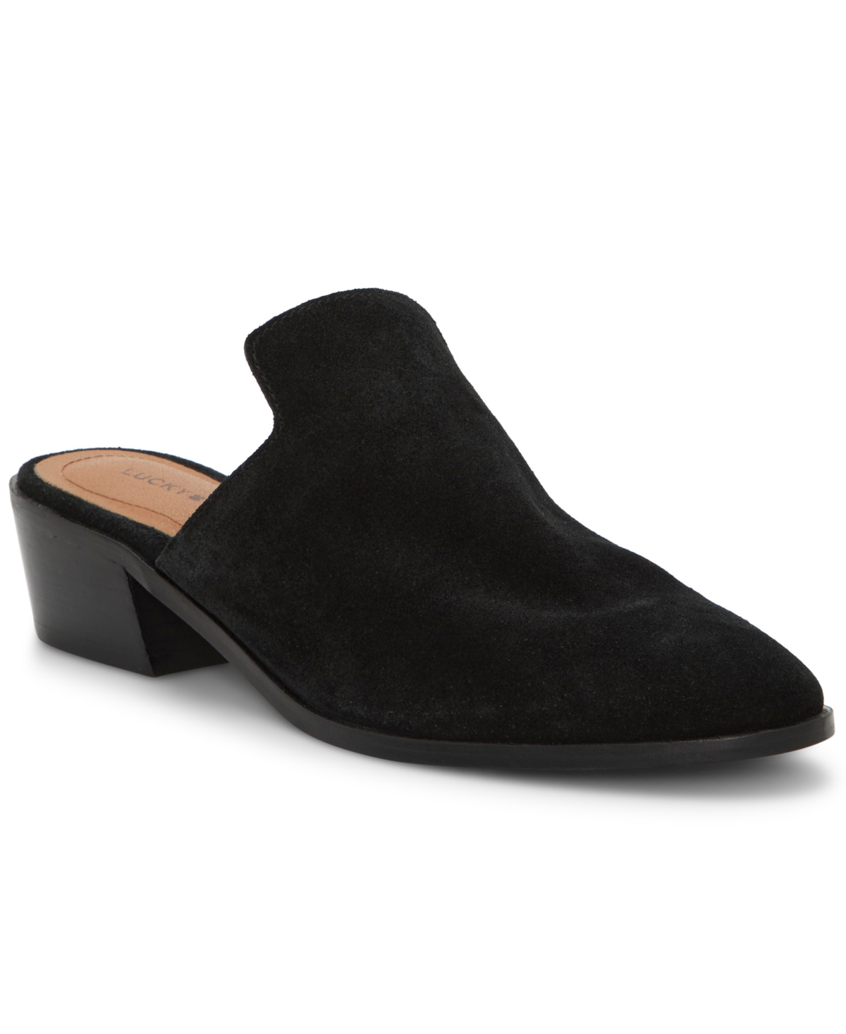 Women's Myrila Low Heeled Mules - Red Nubuck