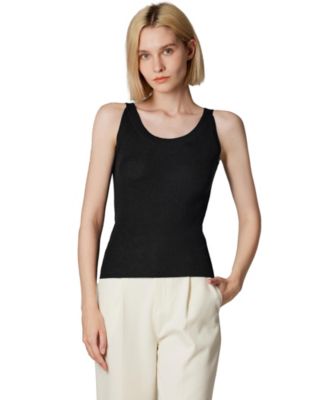 Women's Scoop Neck Tank Top | 75% Merino Wool 25% Silk Ultra-Soft Layering Essential | Natrual Moisture Wicking Sweater
