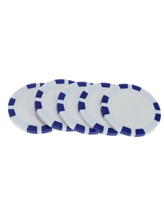 8 Stripe Clay Poker Chips, 11.5 Gram, Set of 25