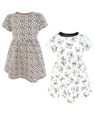 Hudson Baby Baby Girls Hudson Twin Dress Pack - Bows and leopard 24$