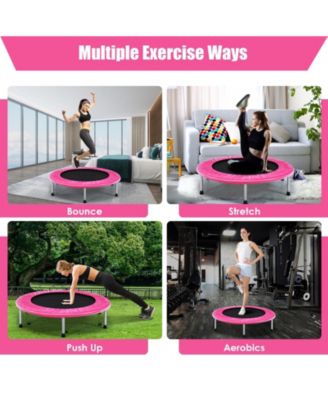 38 Inch Mini Folding Trampoline Portable Recreational Fitness Rebounder